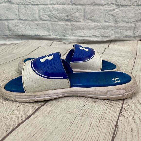 Under Armour comfort slides w/adjustable top strap sz 5 youth - Picture 4 of 8
